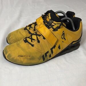 Inov-8 Fastlift 335 Men Sz 10.5 Yellow Lifting Shoes Sneakers Training Athletic